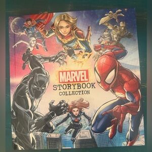 Marvel Multicolor Superhero Storybook Cover - Red Blue Gold